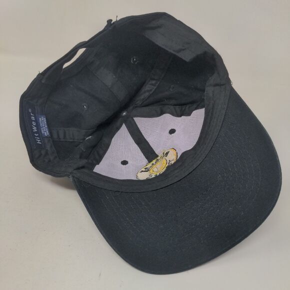 Bullet Tools Strapback Hat Black OSFA Adjustable Embroidered Vented Holes Cotton - Picture 6 of 7